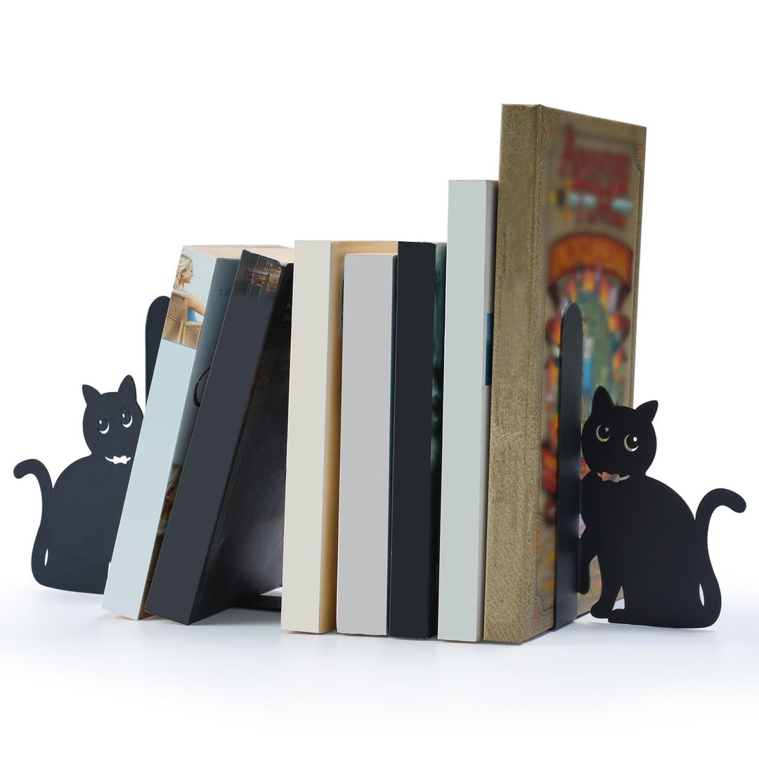 Katzenförmiges Buchstützen-Set