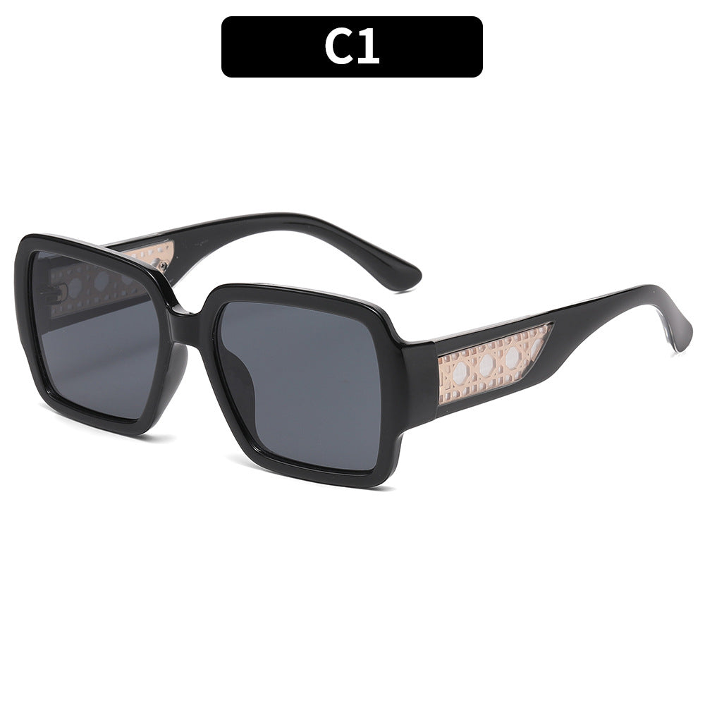 Elegante geometrische quadratische Sonnenbrille