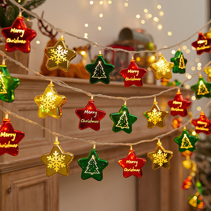 Festliche Lichterkette mit Weihnachtskugeln Karnz
