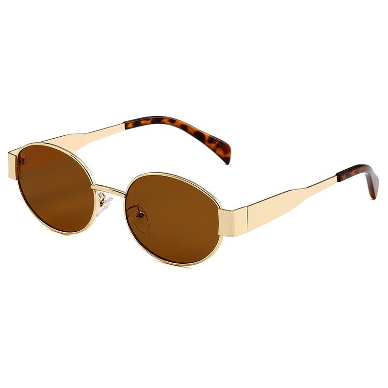 Damen stylische Metallsonnenbrille Karnz