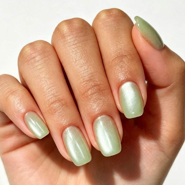 Glänzende Ombre Aufklebenägel Karnz