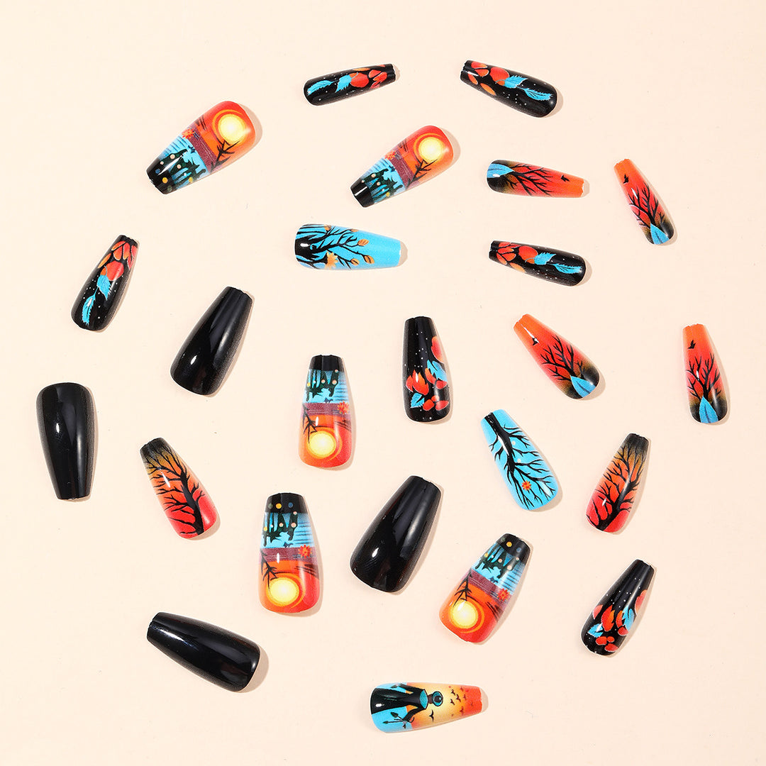 Künstlerische Halloween-Themen-Nagelkunst-Erweiterungen Karnz