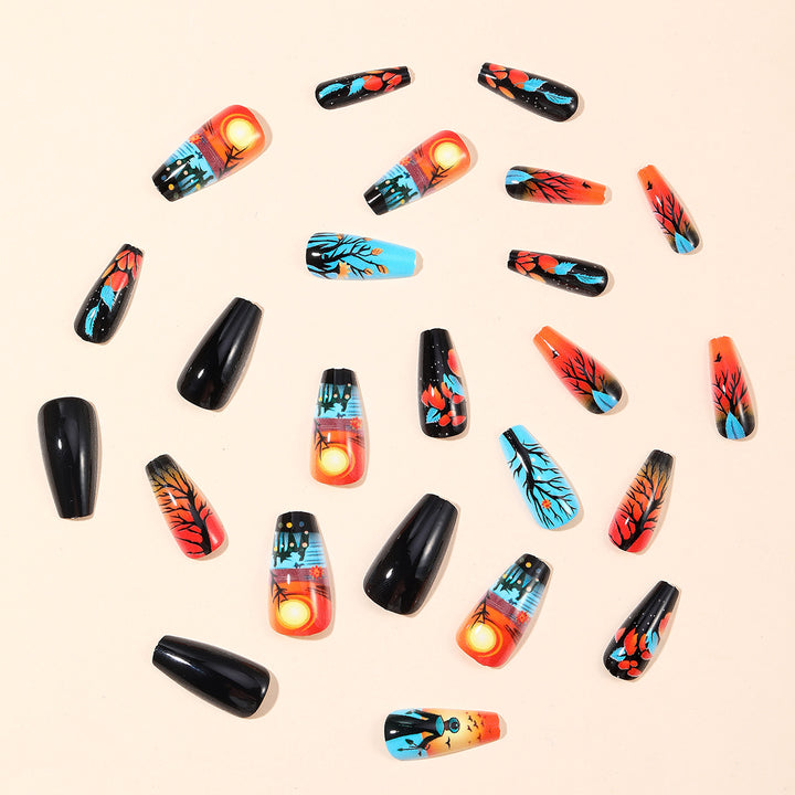Künstlerische Halloween-Themen-Nagelkunst-Erweiterungen Karnz