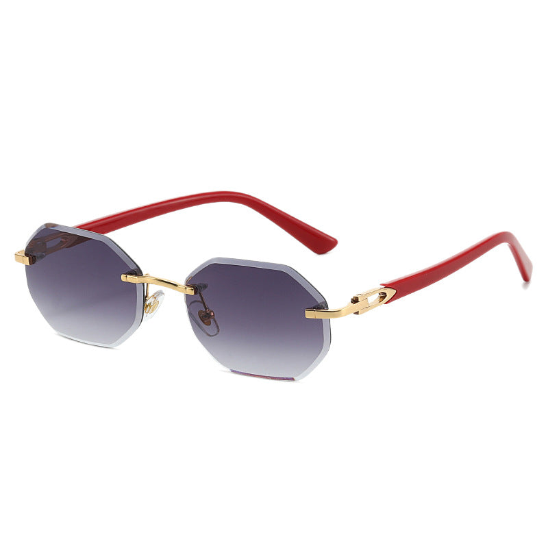 Damen elegante Korrektionsbrille mit modernem achteckigem Rahmen Karnz