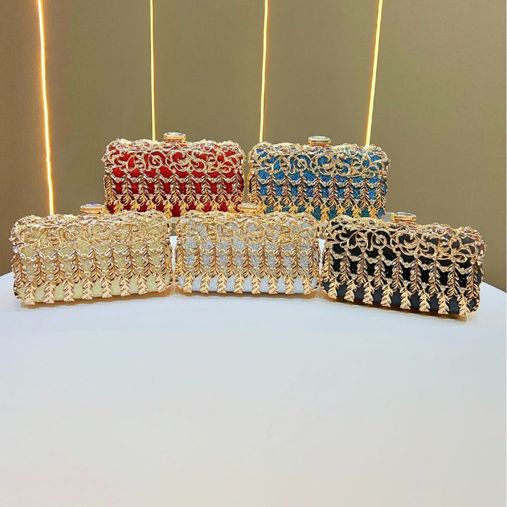 Verschnörkelte Vintage Abend-Clutch