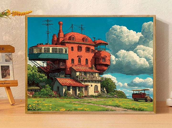 Verspielte Fantasieillustration Leinwandkunst Karnz