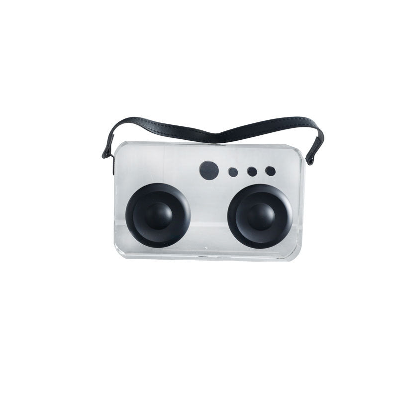 Retro-inspirierte transparente Radio