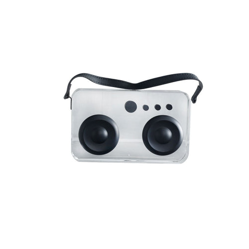 Retro-inspirierte transparente Radio