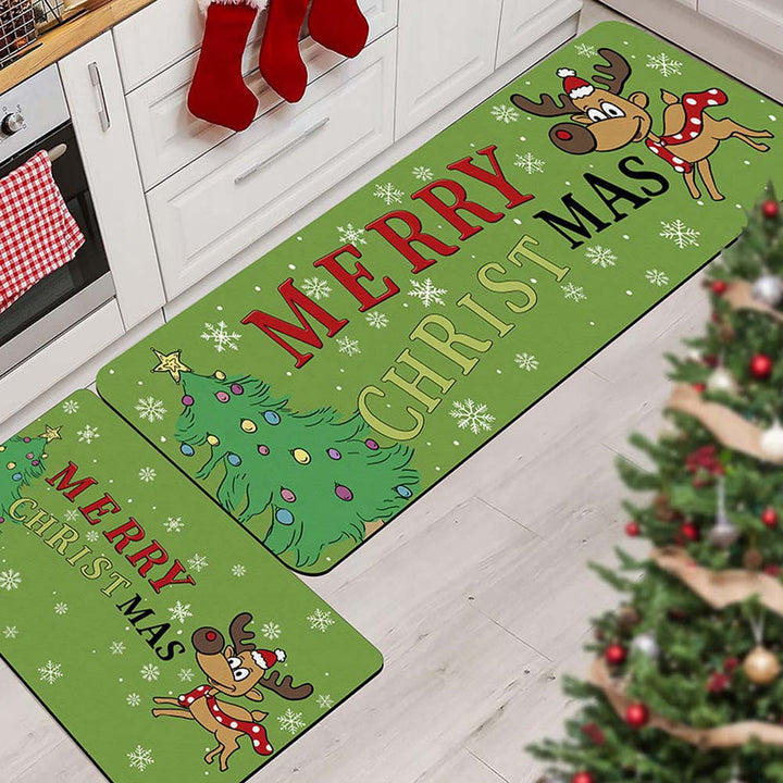 Weihnachts-Themen Küchenmatte Set