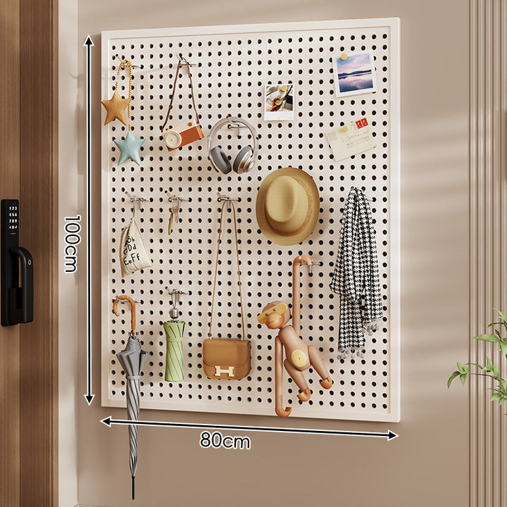 Wandanag perforiertes Lochboard-Organizer-Panel Großes Quadrat mit modularen Haken und Zubehör