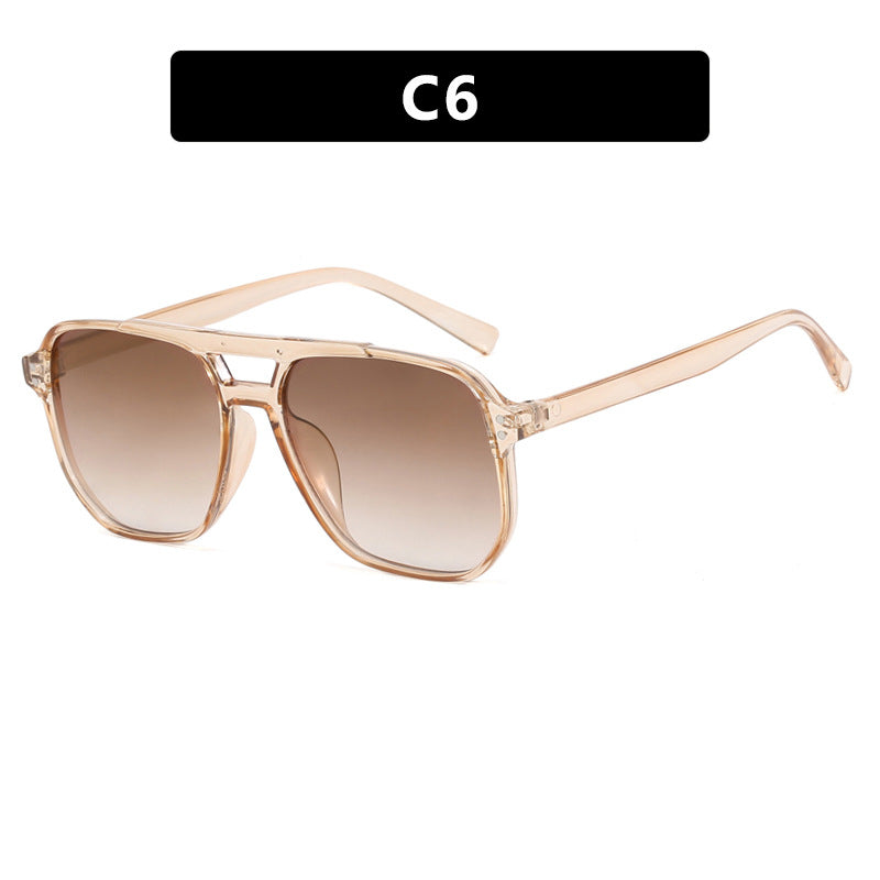 Damen oversized Sonnenbrille mit geometrischem Design und UV-Schutz Karnz