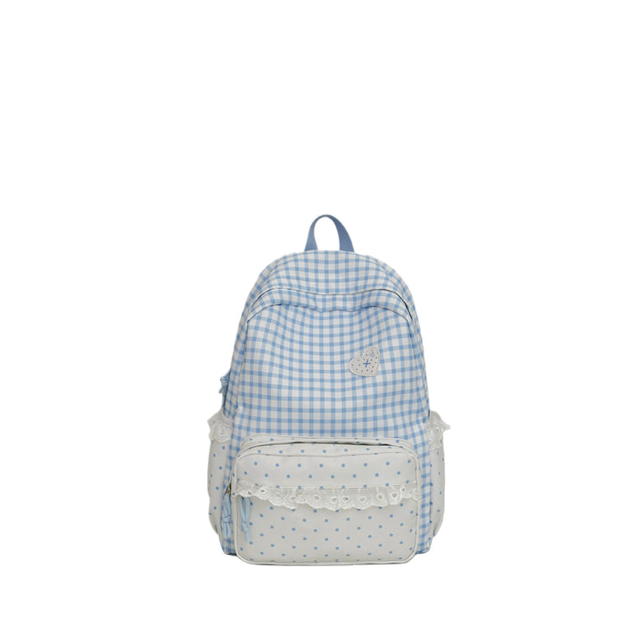 Verspielt Karomuster Rucksack Karnz
