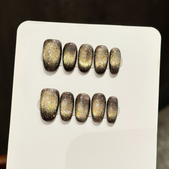 Glitzerndes Press-On-Nagelset