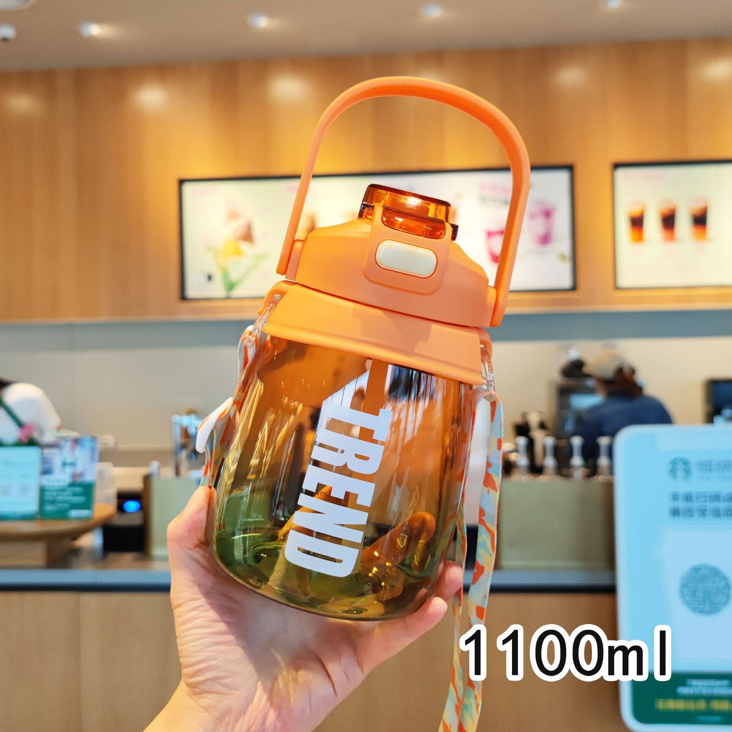 Damen multifunktionale Trinkflasche mit Sicherheitsverschluss und ergonomischem Tragegriff Karnz
