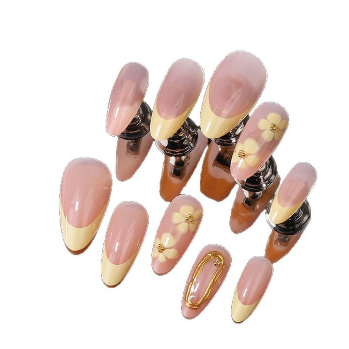 Elegante florale Press-On-Nagel-Set Karnz