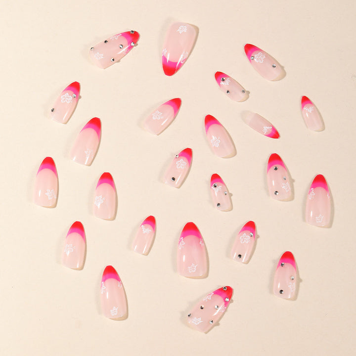 Künstlerische Ombre Nagelverlängerungen Karnz