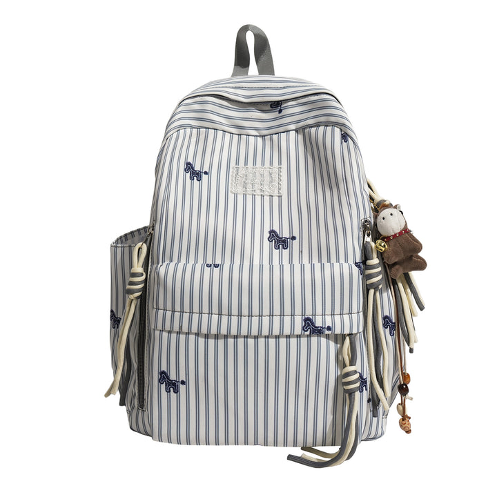 Verspielter Tiermotiv gestreifter Rucksack Karnz