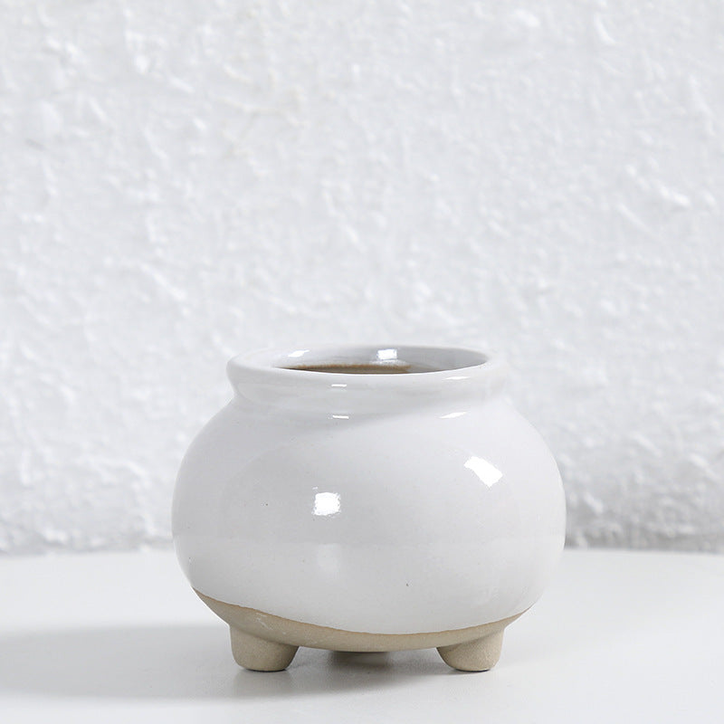 Zeitgenössische Kurvenkeramische Vase Karnz