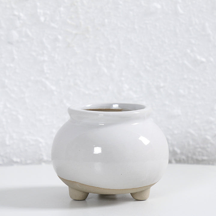 Zeitgenössische Kurvenkeramische Vase Karnz