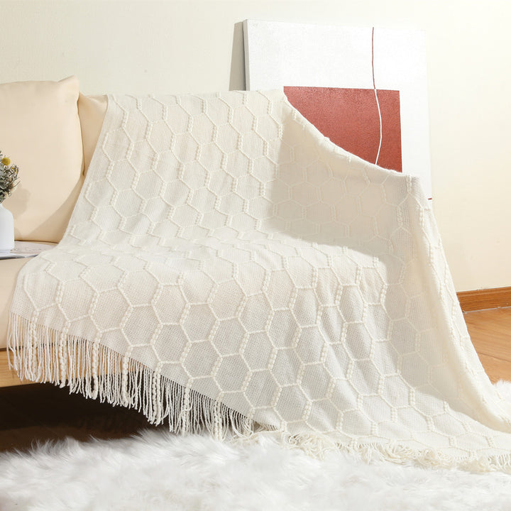 Dekorative Strickwurfdecke