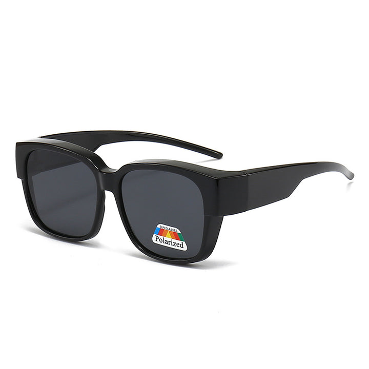 Damen stylische rechteckige Sonnenbrille mit gelben Gläsern Karnz