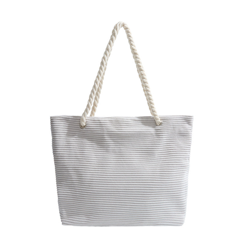 Stylische strukturierte Strandtasche Karnz