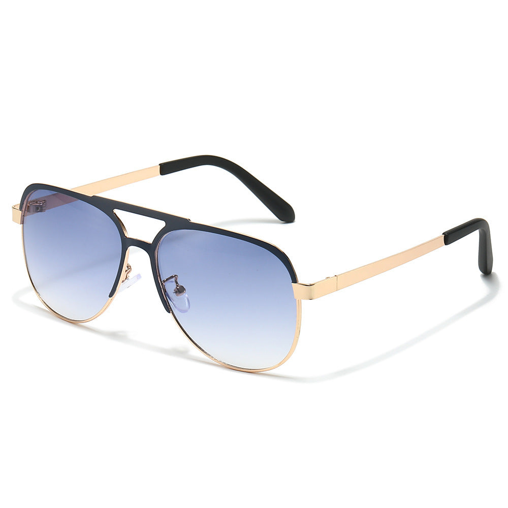 Luxuriöse Metallrahmen Aviator Sonnenbrille Karnz