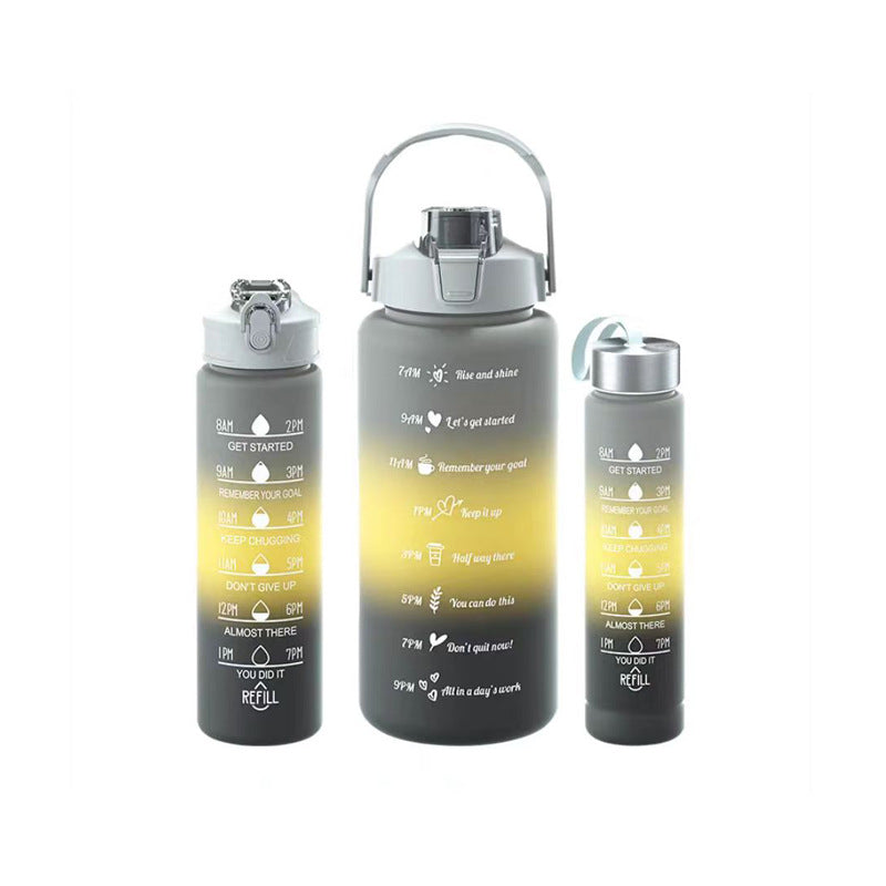 Unisex Motivierende Wasserflasche mit Zeitmarkierungen Karnz