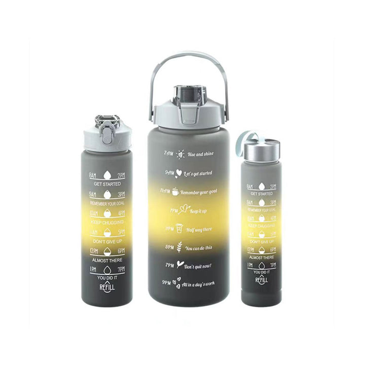 Unisex Motivierende Wasserflasche mit Zeitmarkierungen Karnz