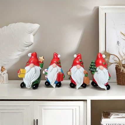 Verspielte Weihnachtsmann Dekofigur Karnz