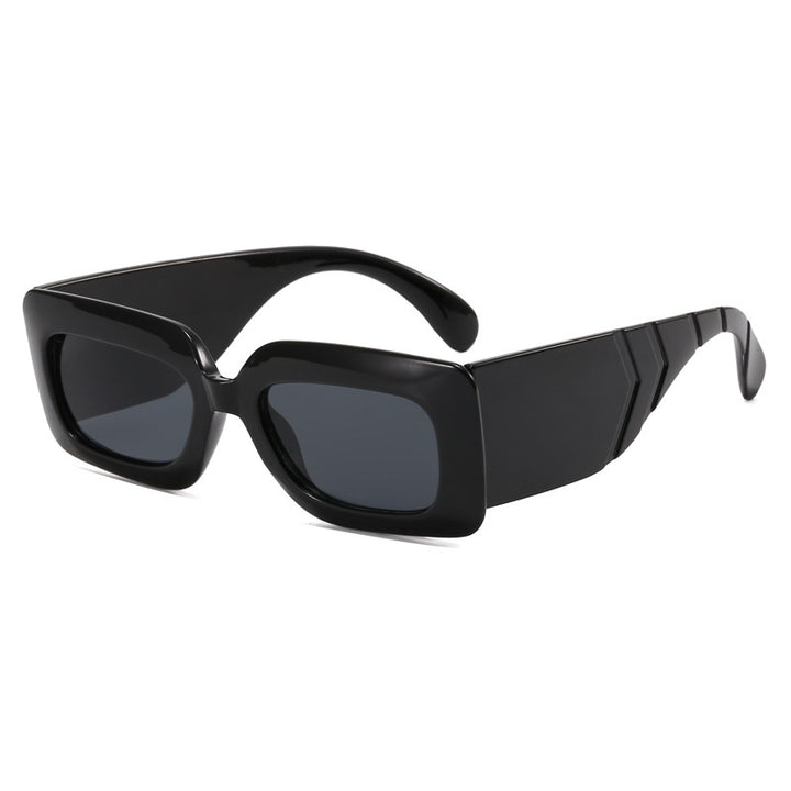 Damen oversized Sonnenbrille im modischen Schlangenleder-Look Karnz
