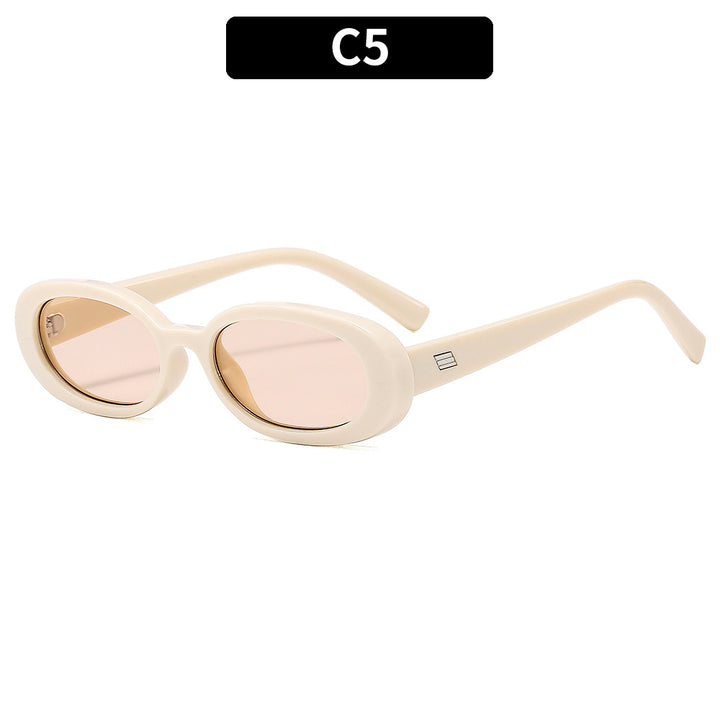 Retro ovale Sonnenbrille