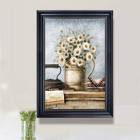 Vintage Blumige Wanddekoration Druck