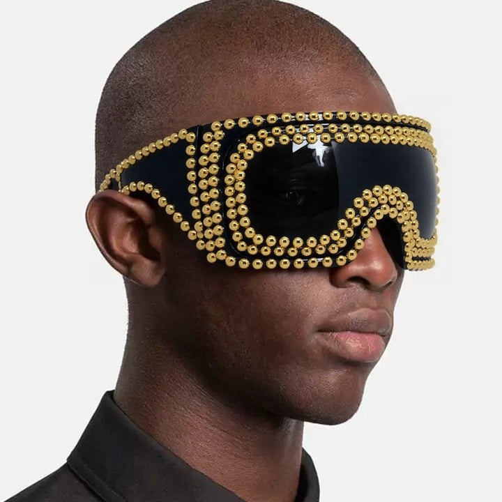 Damen modische Skibrille mit einzigartigem Nieten-Design Karnz