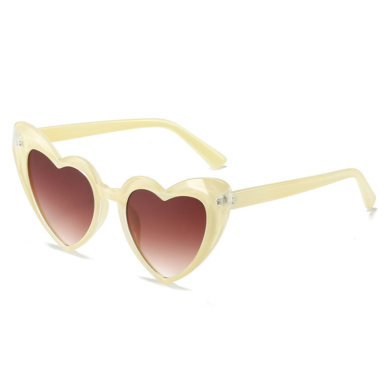 Damen Herzförmige Sonnenbrille im innovativen Design Karnz