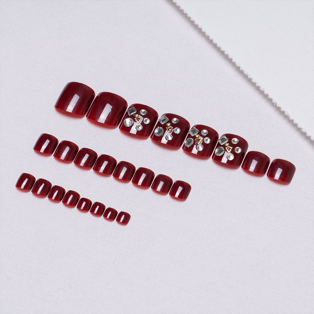 Rhinestone Dekorative Zehennagelkunst