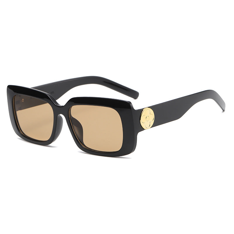 Damen Oversized Sonnenbrille mit luxuriösem transparenten Rahmen Karnz