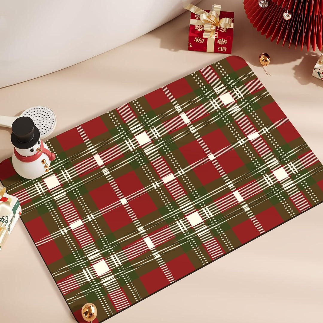 Festive Tartan Non-Slip Desk and Table Protector