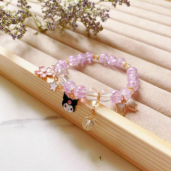 Elegantes Armband mit Tier- und Glitzeranhängern Karnz