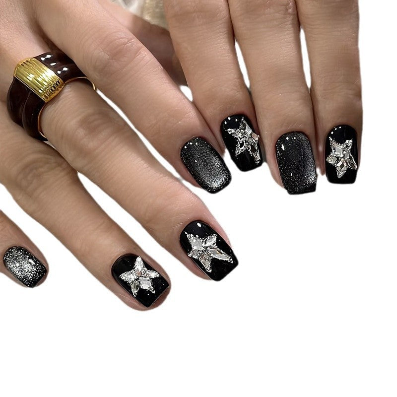 Glamouröse Künstliche Nagelspitzen mit Strass-Details Karnz
