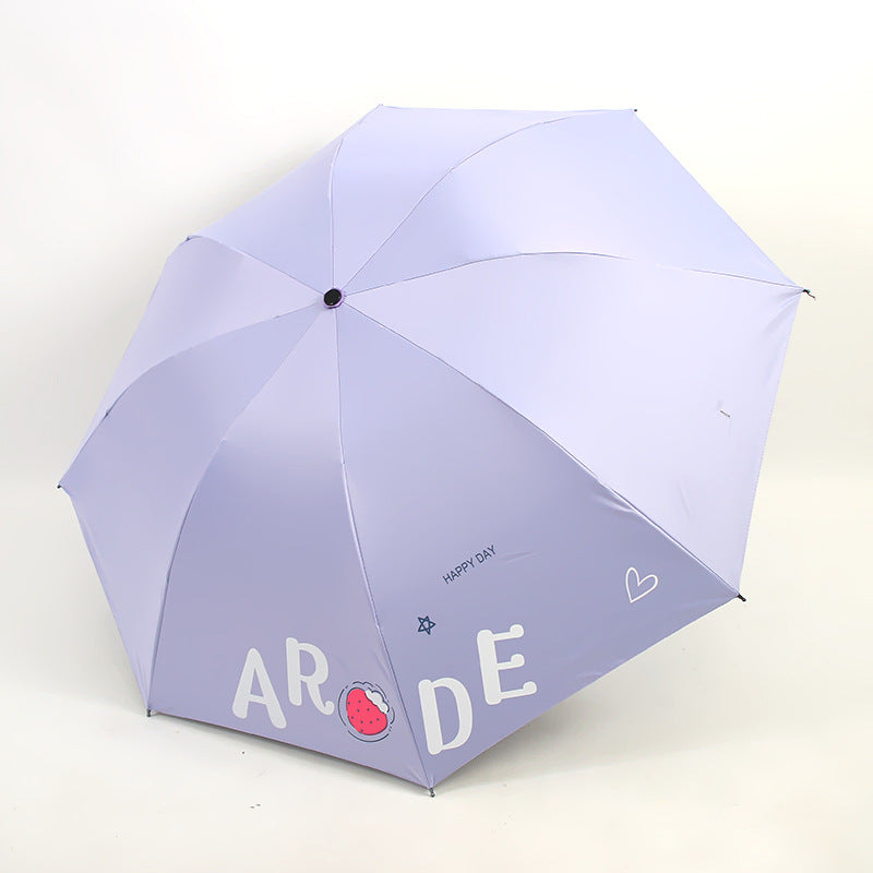 Damen Faltbarer Regenschirm mit fröhlichem Design Karnz