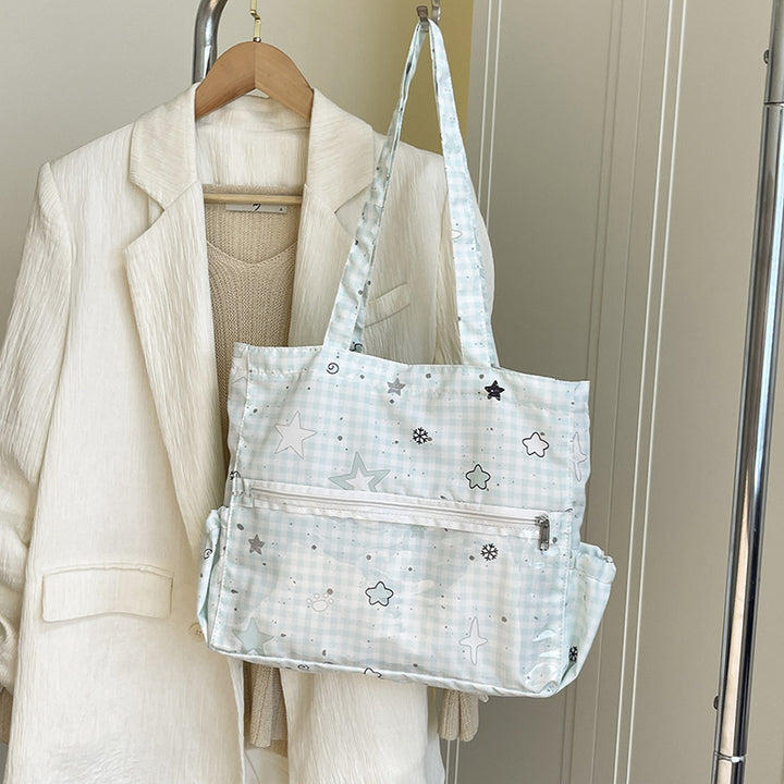Illustrierte Canvas-Shopper-Tasche Karnz