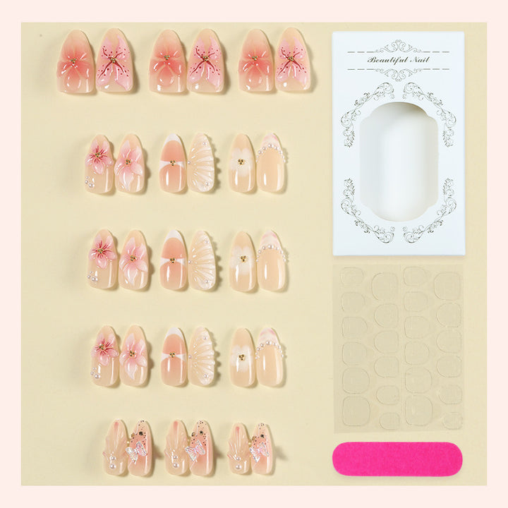 Dekoratives Floral Press-On Nagelkunst Set Karnz 1788495790