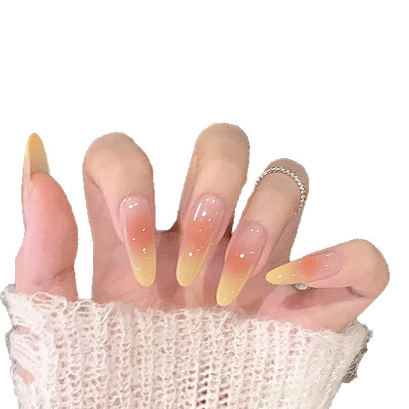 Press-On-Nagelspitzen mit Ombre-Design Karnz