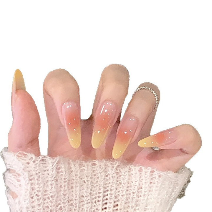 Press-On-Nagelspitzen mit Ombre-Design Karnz