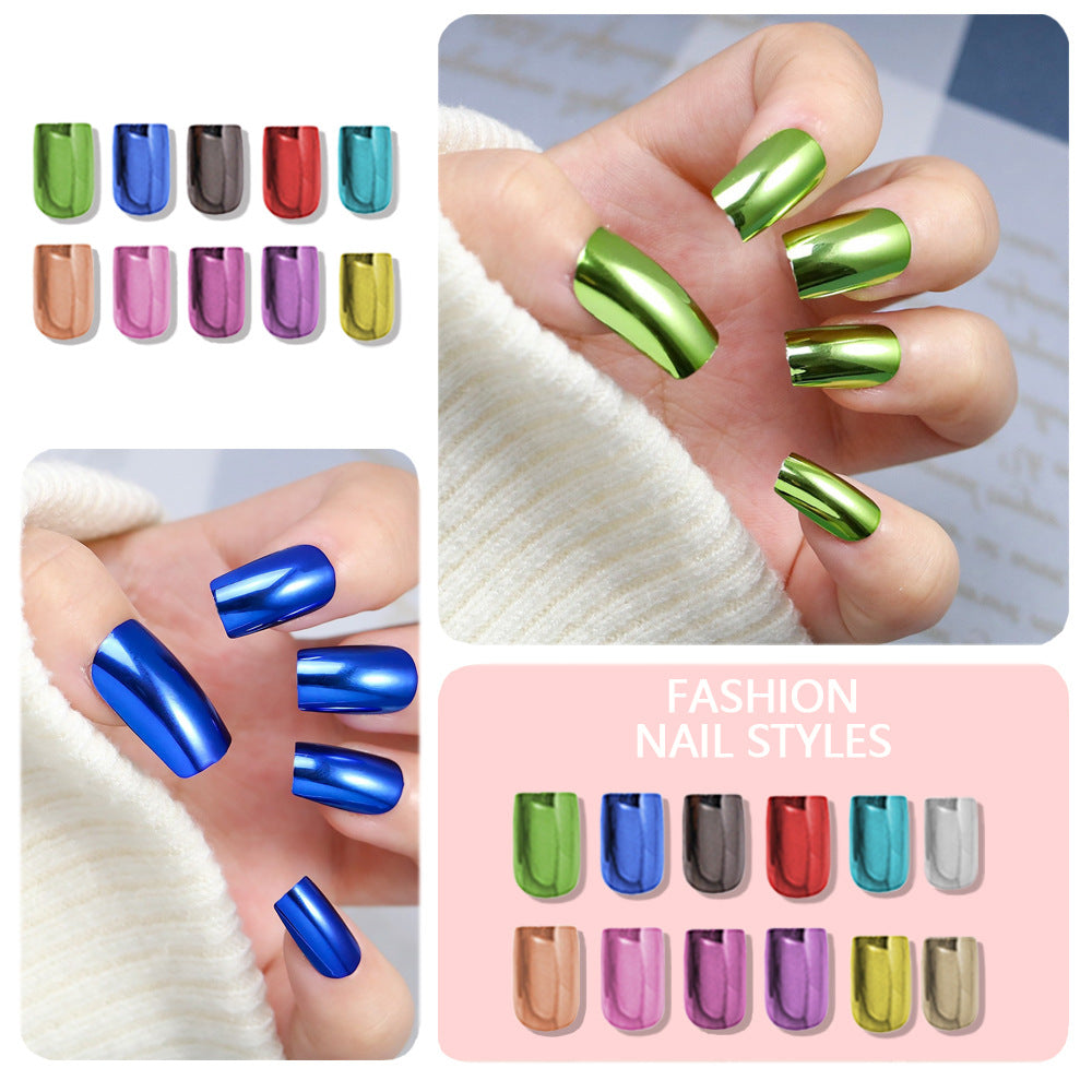 Metallic Polish Press-On Nail Set Karnz
