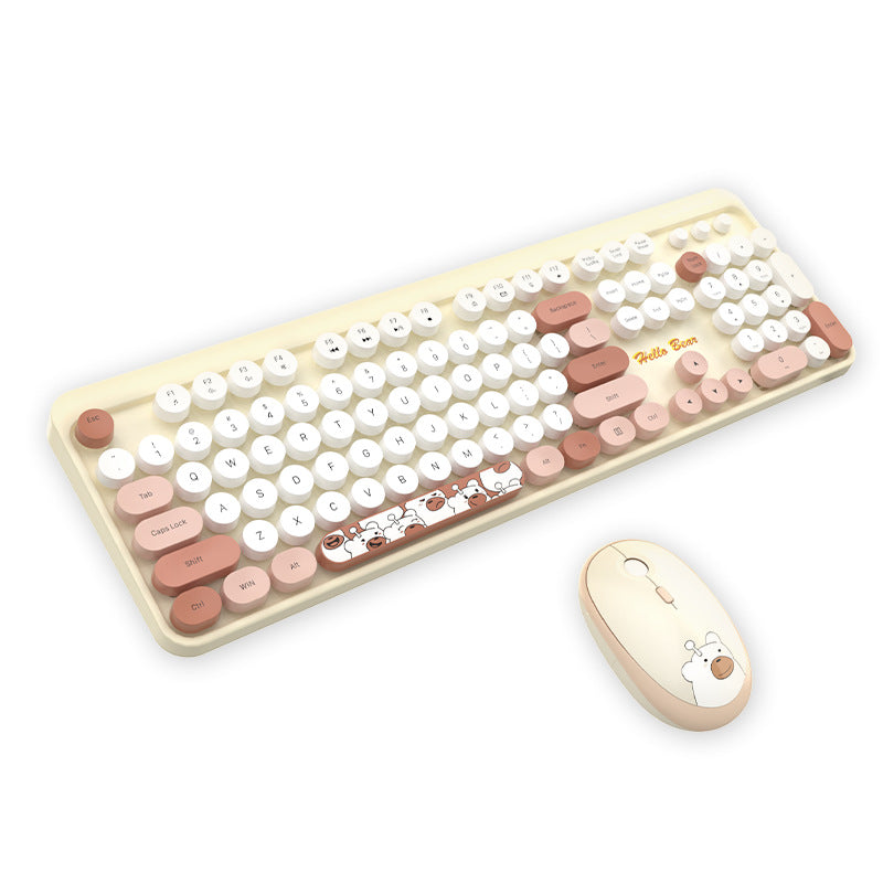 Niedliches Themen Drahtlos Tastatur und Maus Set Karnz