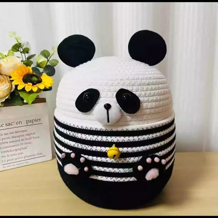 Lustiger Sitzpuff Im Pandadesign Karnz