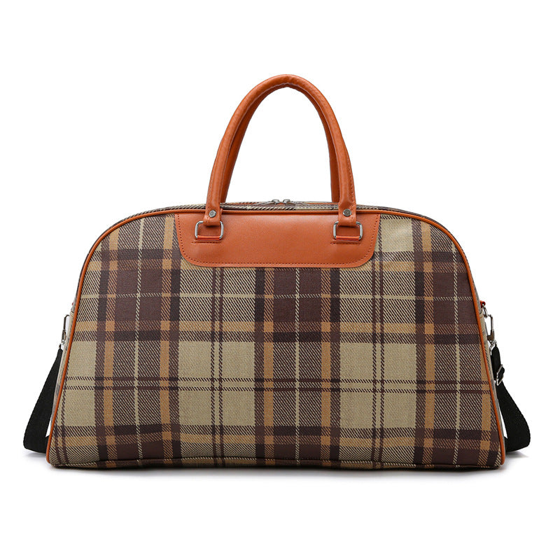Stylische Karierte Wochenend-Tote-Tasche Karnz