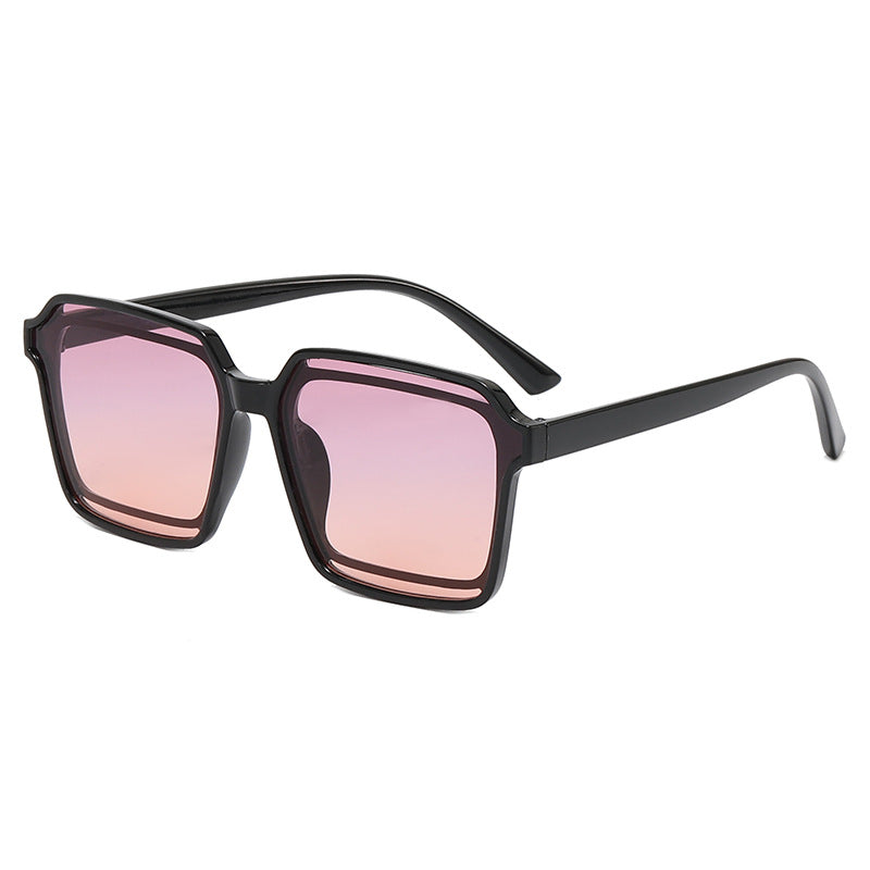 Damen elegante quadratische Sonnenbrille mit robustem Rahmen Karnz
